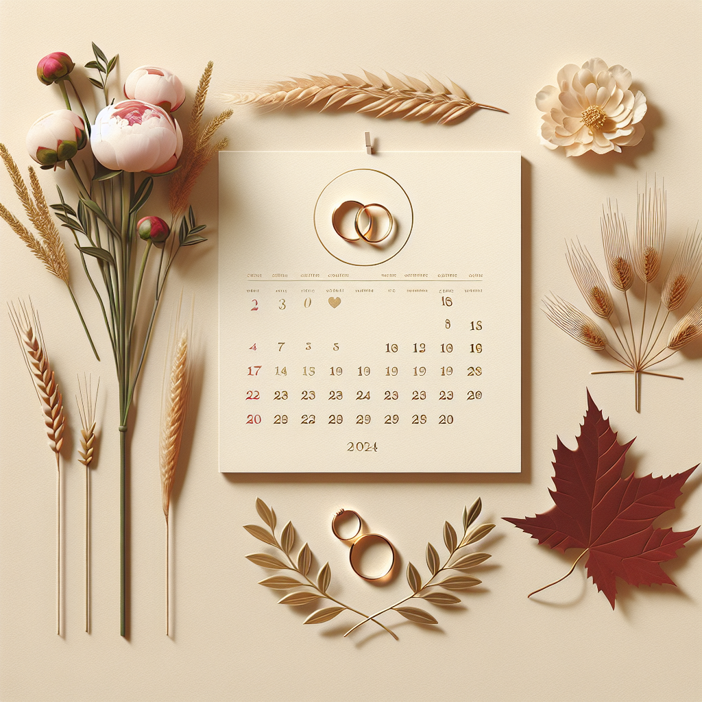 Choisir la date idéale de mariage, simple et serein