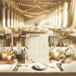 Nombre d'invités mariage, plan de table élégant