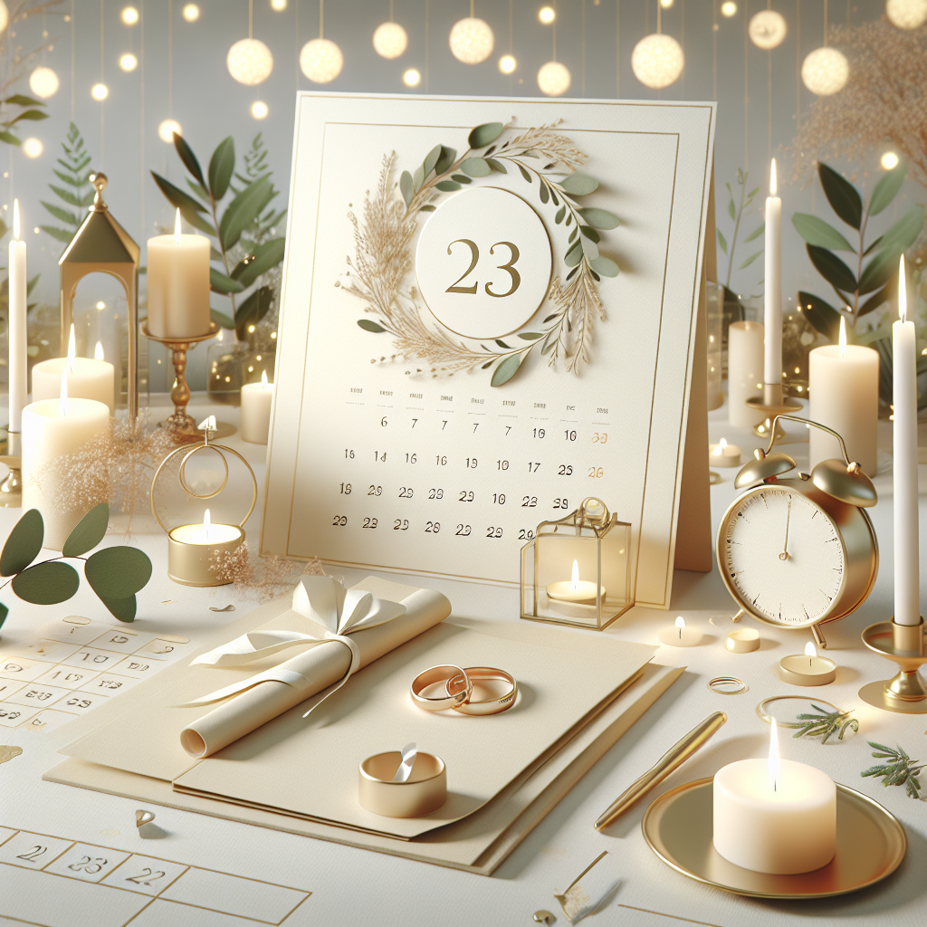 Calendrier et alliances pour réserver sa salle de mariage