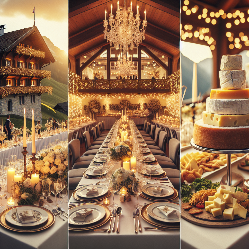 Repas de mariage: assis, buffet ou cocktail en Suisse