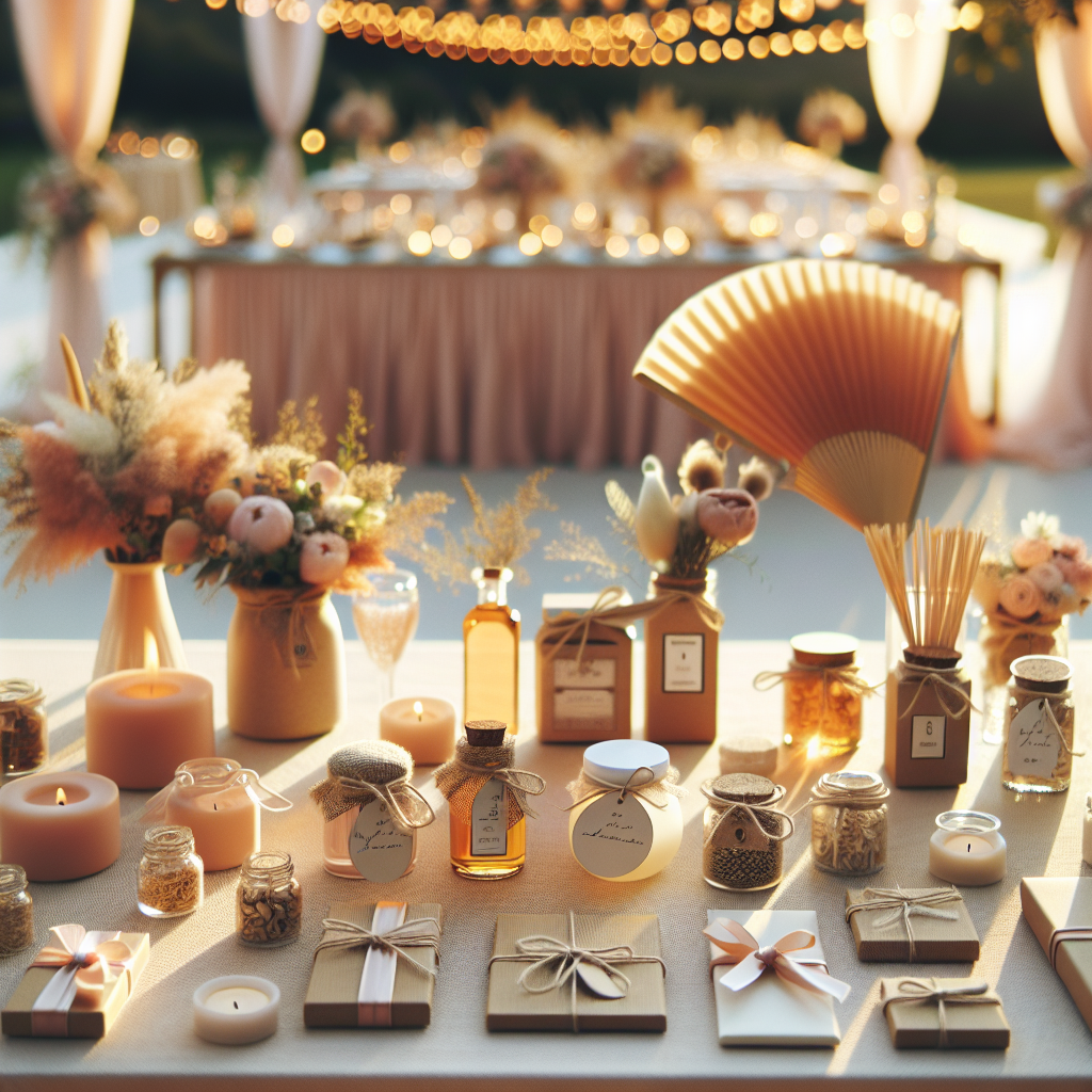 Cadeaux invités de mariage utiles et élégants