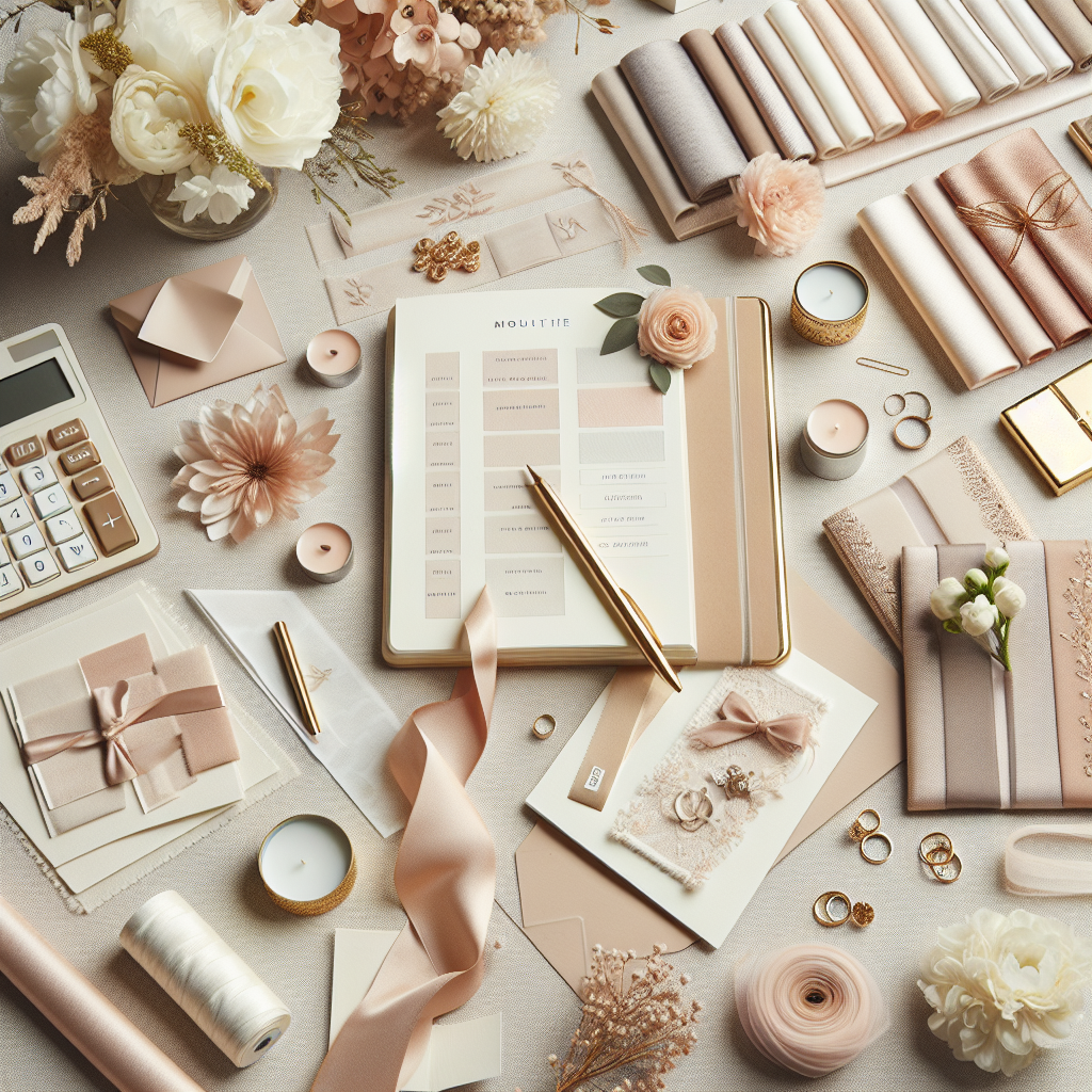 Répartition du budget mariage, simple et élégante