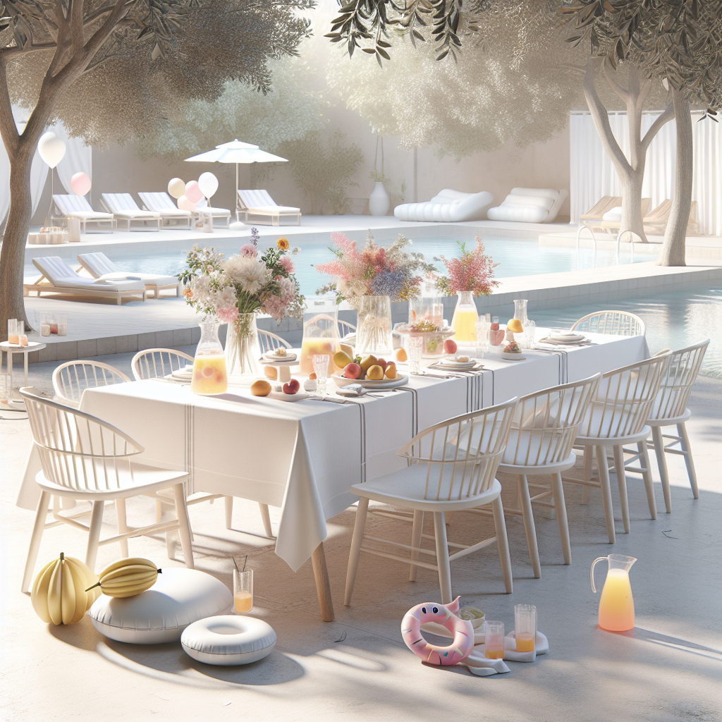 Brunch day-after sous les arbres en été