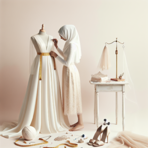 Retouches finales de la robe de mariée, timing et astuces