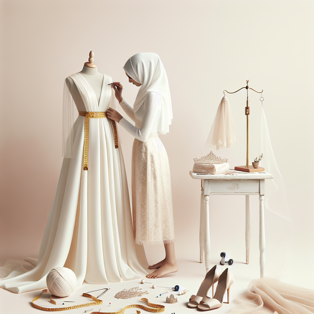 Retouches finales de la robe de mariée, timing et astuces