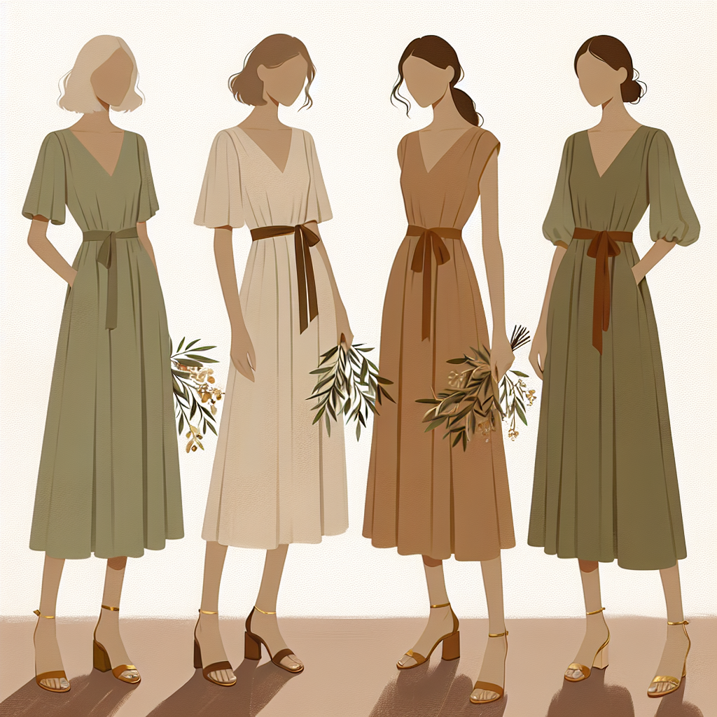 Témoins coordonnées, style libre et harmonieux