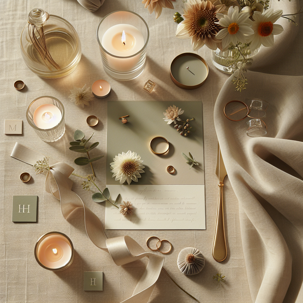 Fil conducteur décoration de mariage: palette, matières et lumières